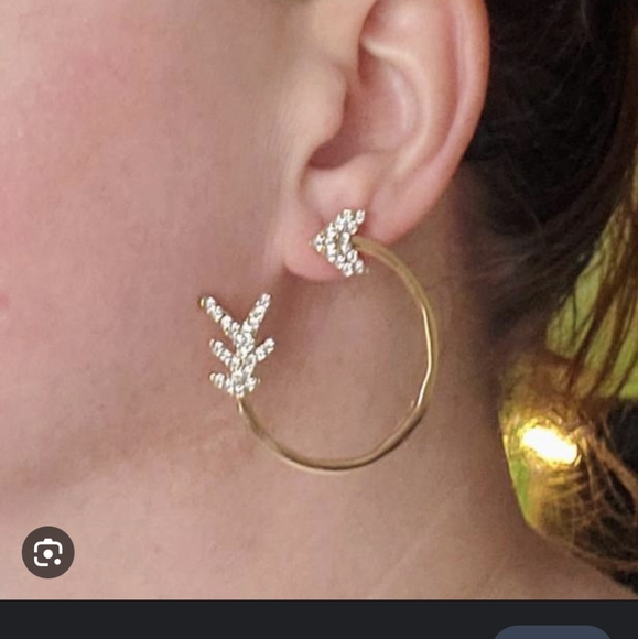 torrid Jewelry - Torrid pave arrow hoops